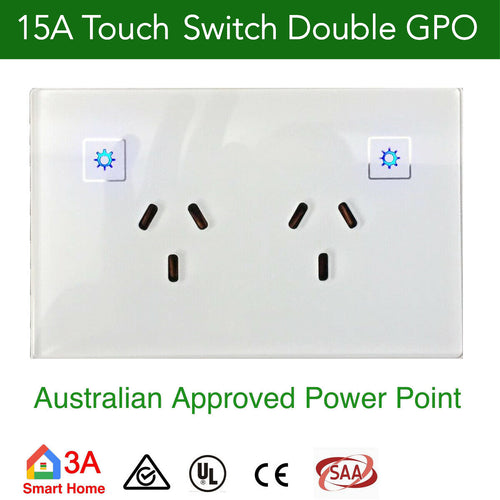 Copy of AU/NZ Standard Double Power Point GPO (White) -Non Smart