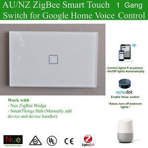 ZigBee Smart 1 Gang Switch for SmartThings, Hubitat and Philips Hue