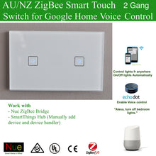 Load image into Gallery viewer, ZigBee Smart 2 Gang Switch for SmartThings, Hubitat and Philips Hue