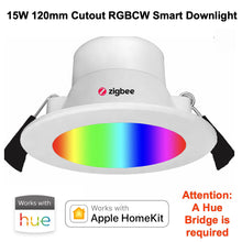 Load image into Gallery viewer, ZigBee 15W Smart RGBCW Downlight Kit (New Design) for SmartThings (AeoTec), Hubitat, Philips Hue, Apple Home kit and Home Assistant