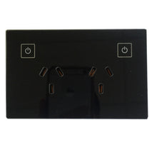 Load image into Gallery viewer, AU/NZ Standard Double Power Point GPO (Black) -Non Smart