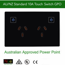 Load image into Gallery viewer, AU/NZ Standard Double Power Point GPO (Black) -Non Smart