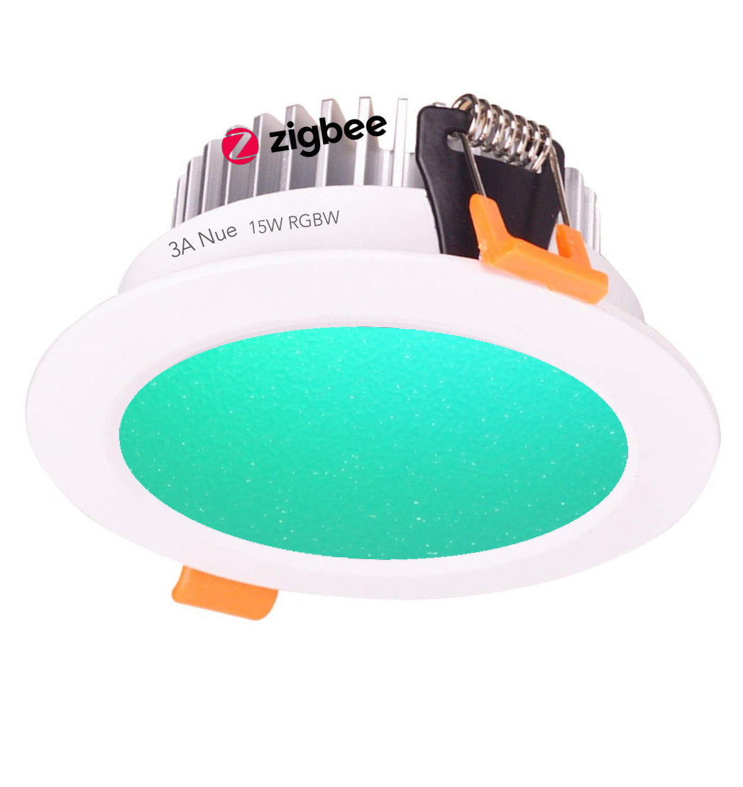 ZigBee 15W Smart RGBW Downlight Kit for SmartThings, Hubitat, Philips Hue and Echo Plus