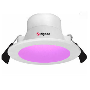 ZigBee 9W 90mm Cutout Smart RGBW Downlight for SmartThings, Hubitat, Philips Hue and Echo Plus