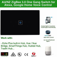 Load image into Gallery viewer, ZigBee Smart 1 Gang Switch for SmartThings, Hubitat and Philips Hue (Black)