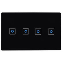 Load image into Gallery viewer, ZigBee Smart 4 Gang Switch for SmartThings, Hubitat Hub and Philips Hue (Black)