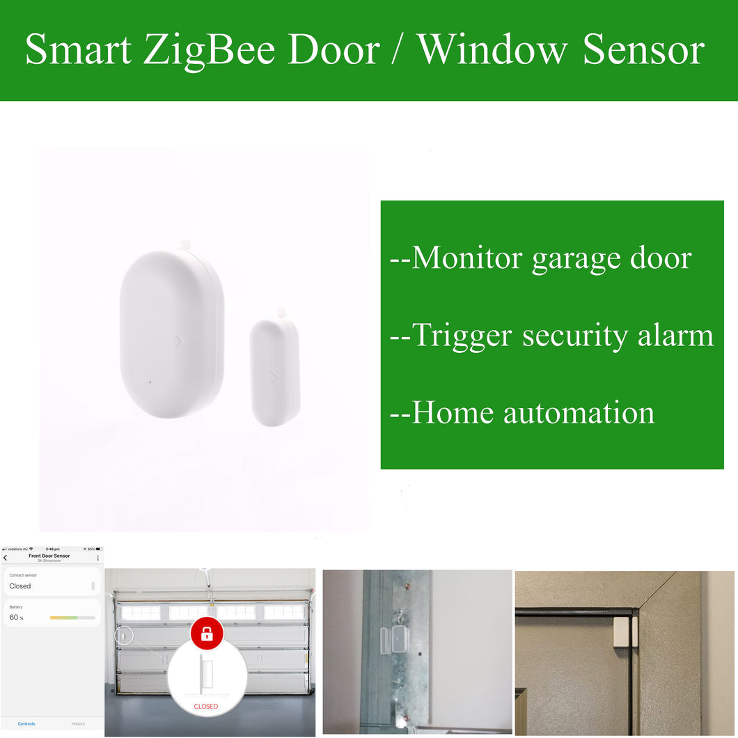 Smart ZigBee Door Window Open Closed Sensor for SmartThings and Hubitat Hub
