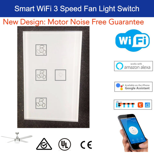 WiFi Smart 3 Speed Fan Light Switch