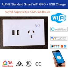 Load image into Gallery viewer, WiFi Smart Power points GPO with USB Charger