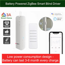 Load image into Gallery viewer, Battery-powered ZigBee Smart Blinds Driver for Normal Roller Blinds SmartThings, Hubitat Home Automation